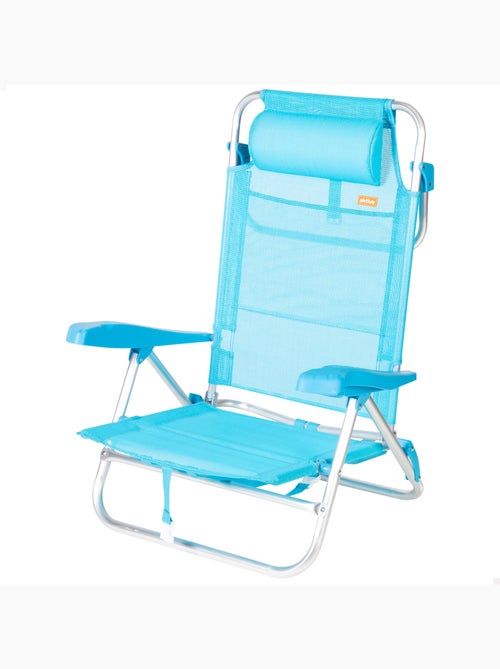 Aktive chaise de plage basse multipositions 47x49x82 cm - Kiabi Aktive chaise de plage basse multipositions 47x49x82 cm - Kiabi