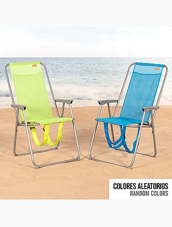 Aktive chaise de plage pliable 44x42x88 cm assortie