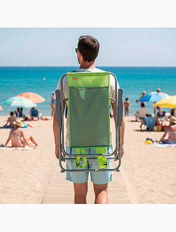 Aktive chaise de plage pliable 44x42x88 cm assortie