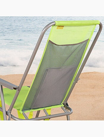 Aktive chaise de plage pliable 44x42x88 cm assortie