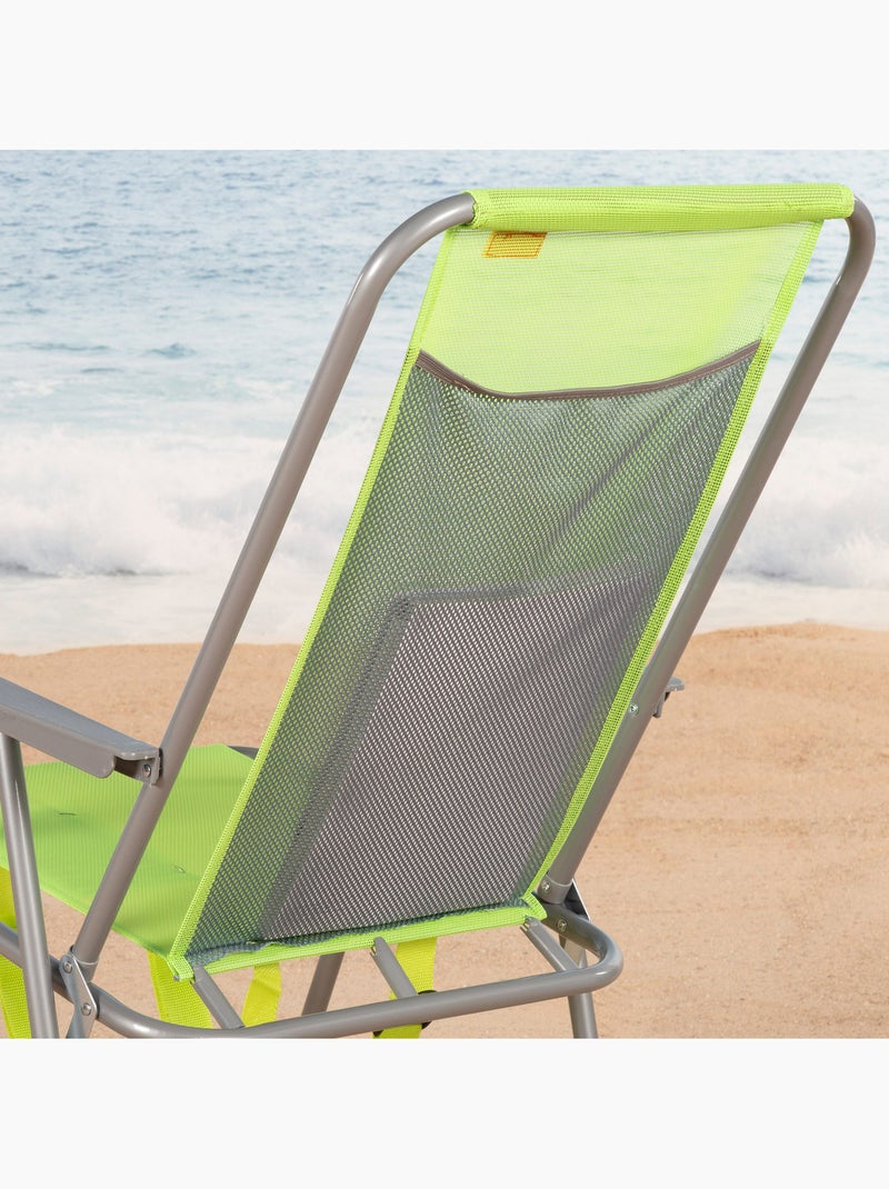 Aktive chaise de plage pliable 44x42x88 cm assortie Bleu - Kiabi