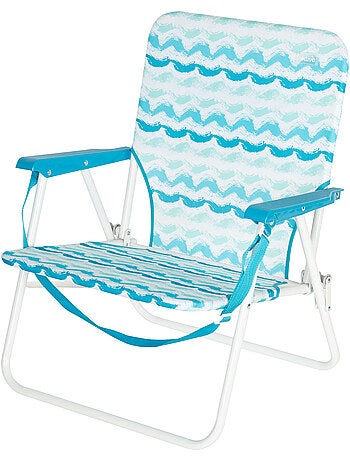 Aktive chaise de plage pliante 45x40x70 cm avec poche arrière