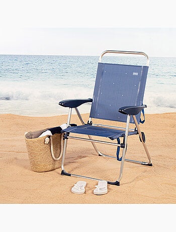 Aktive chaise de plage pliante 48x60x100 cm 4 positions