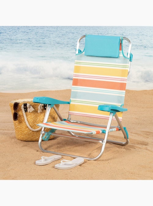 Aktive chaise de plage pliante 8 positions 50x48x80 cm - Kiabi