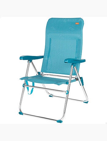 Aktive chaise de plage pliante multipositions 47x62x90 cme avec poignée