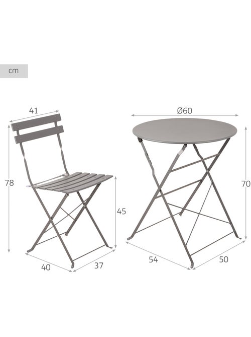 Aktive ensemble de mobilier de jardin 60x70 cm - Kiabi