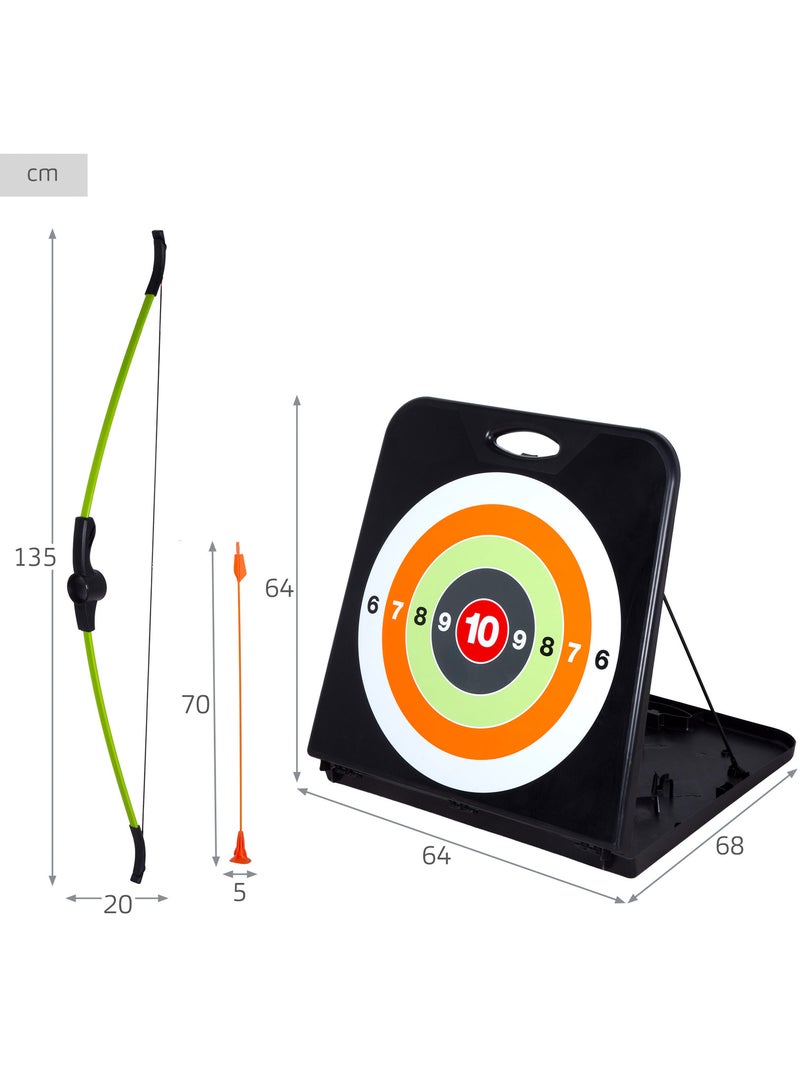 Aktive kit de tir à l'arc pour enfants avec cible pliable, arc et 3 flèches N/A - Kiabi