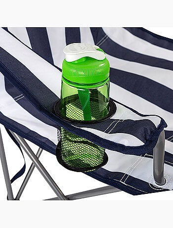 Aktive lot de 2 chaises de camping hautes 45x47x82 cm