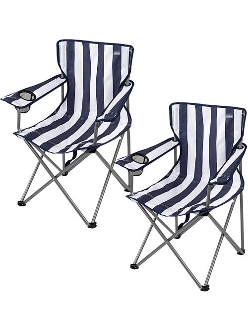 Aktive lot de 2 chaises de camping hautes 45x47x82 cm - Kiabi Aktive lot de 2 chaises de camping hautes 45x47x82 cm - Kiabi