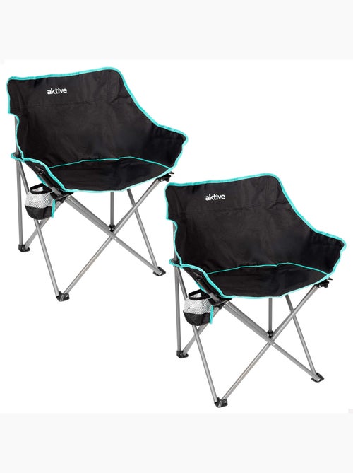 Aktive lot de 2 chaises de camping pliantes 50x47x74 cm - Kiabi