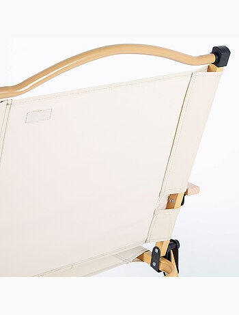 Aktive lot de 2 chaises de glamping 47x51x77 cm crème