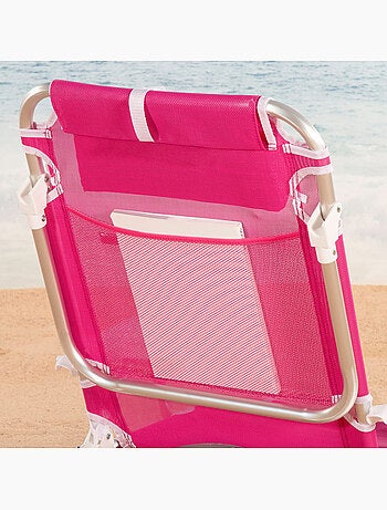 Aktive lot de 2 chaises de plage basses pliantes multipositions 51x45x76 cm