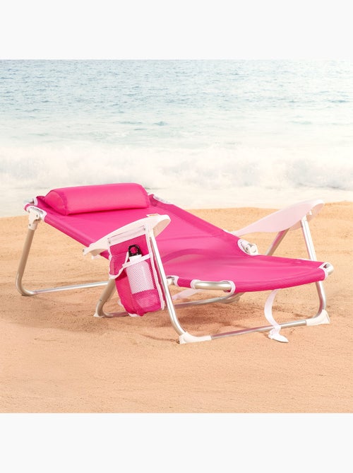Aktive lot de 2 chaises de plage basses pliantes multipositions 51x45x76 cm - Kiabi