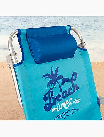 Aktive lot de 2 chaises de plage basses plianteses