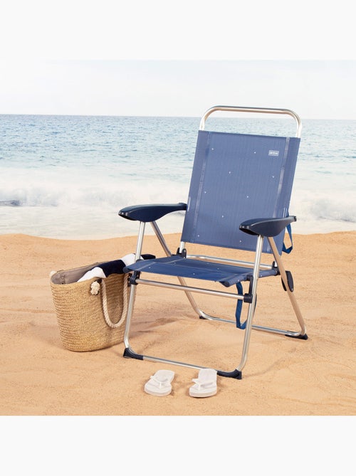 Aktive lot de 2 chaises de plage pliantes 48x60x100 cm 4 positions - Kiabi