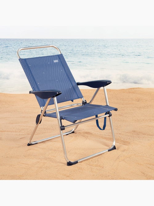 Aktive lot de 2 chaises de plage pliantes 48x60x100 cm 4 positions - Kiabi
