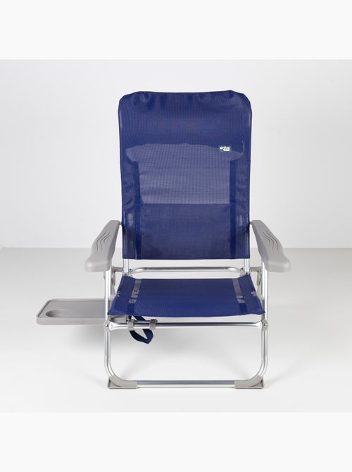 Aktive lot de 2 chaises de plage pliantes multipositions avec table et coussin - Kiabi Aktive lot de 2 chaises de plage pliantes multipositions avec table et coussin - Kiabi