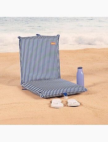 Aktive lot de 2 sièges de plage bas multipositions 40x48x56 cm avec poche arrière