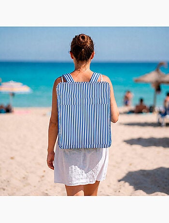 Aktive lot de 2 sièges de plage bas multipositions 40x48x56 cm avec poche arrière