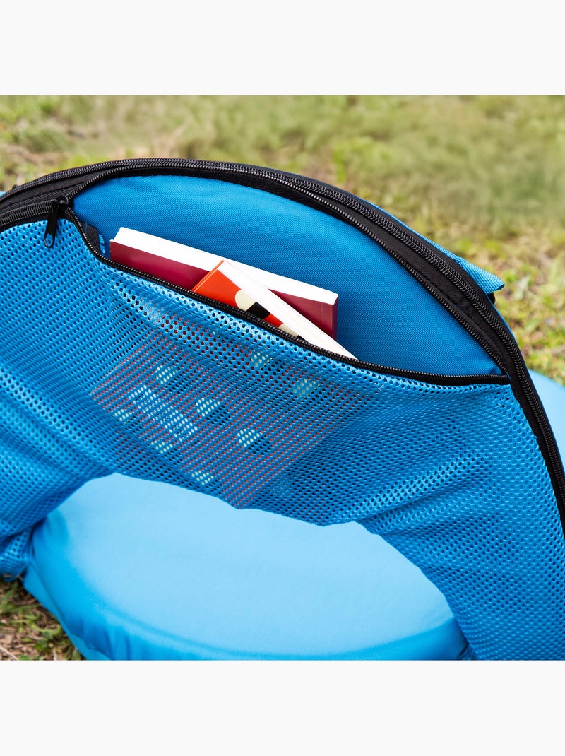 Aktive lot de 2 sièges pliants 64x24x5,5 cm avec dossier réglable Bleu - Kiabi