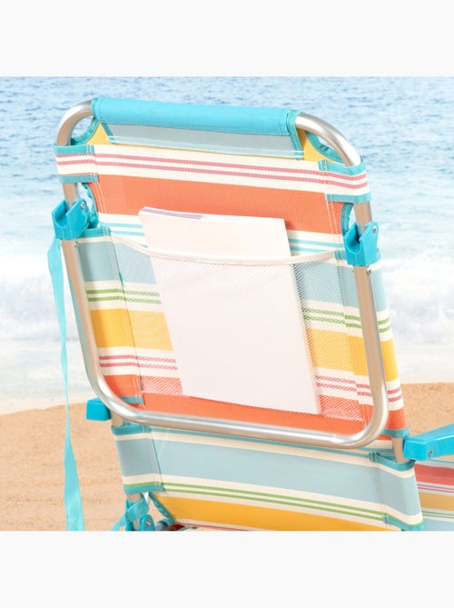 Aktive pack de 2 chaises de camping pliantes de luxe 48x60x90 cm 5 positions avec dossier - Kiabi