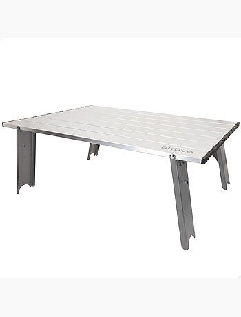 Aktive petite table de camping pliante ultralégère en aluminium 55x41x20 cm