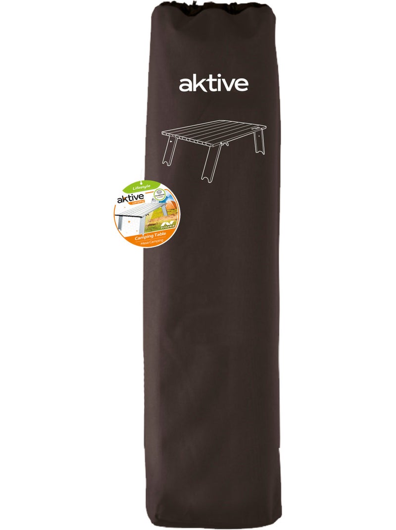 Aktive petite table de camping pliante ultralégère en aluminium 55x41x20 cm Gris - Kiabi