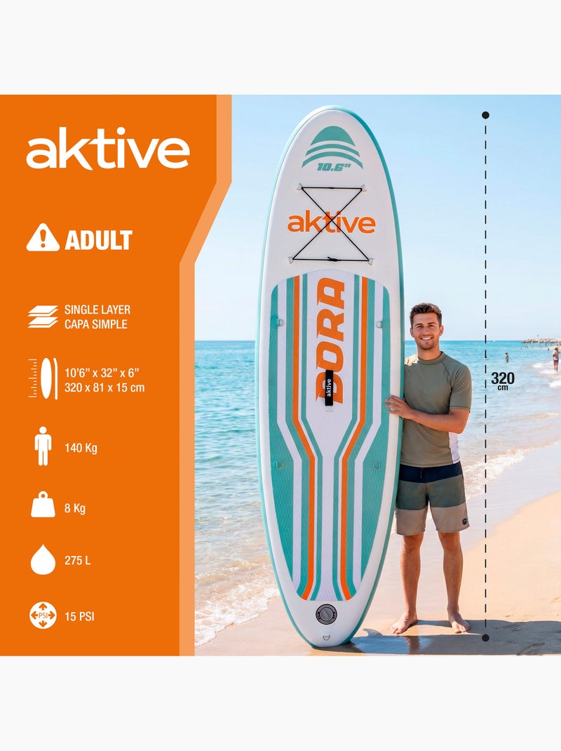 Aktive planche de paddle gonflable pour débutants 10,6'' N/A - Kiabi