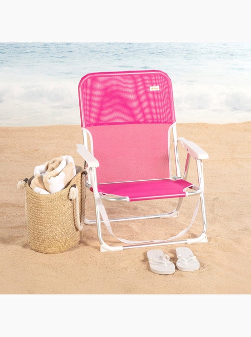 Aktive set 2 chaises de plage pliantes 44x40x72 cm avec poignée - Kiabi