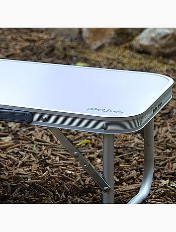 Aktive table de camping basse en aluminium