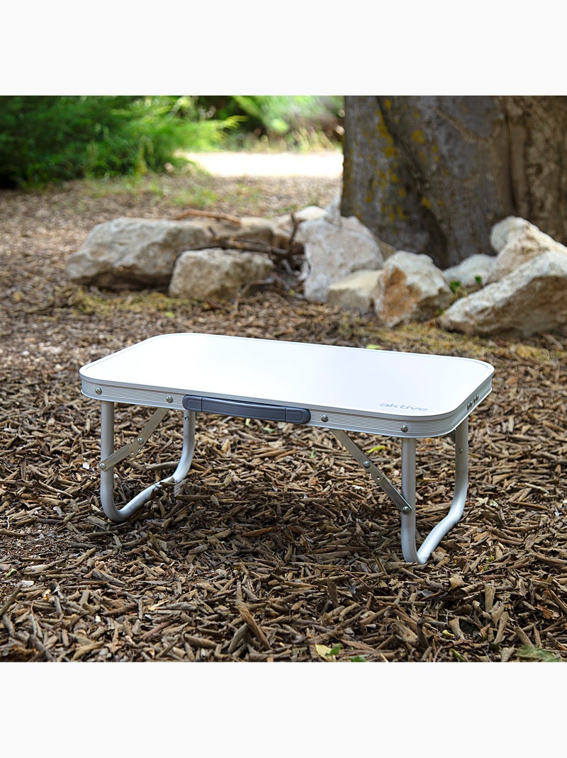 Aktive table de camping basse en aluminium Blanc - Kiabi