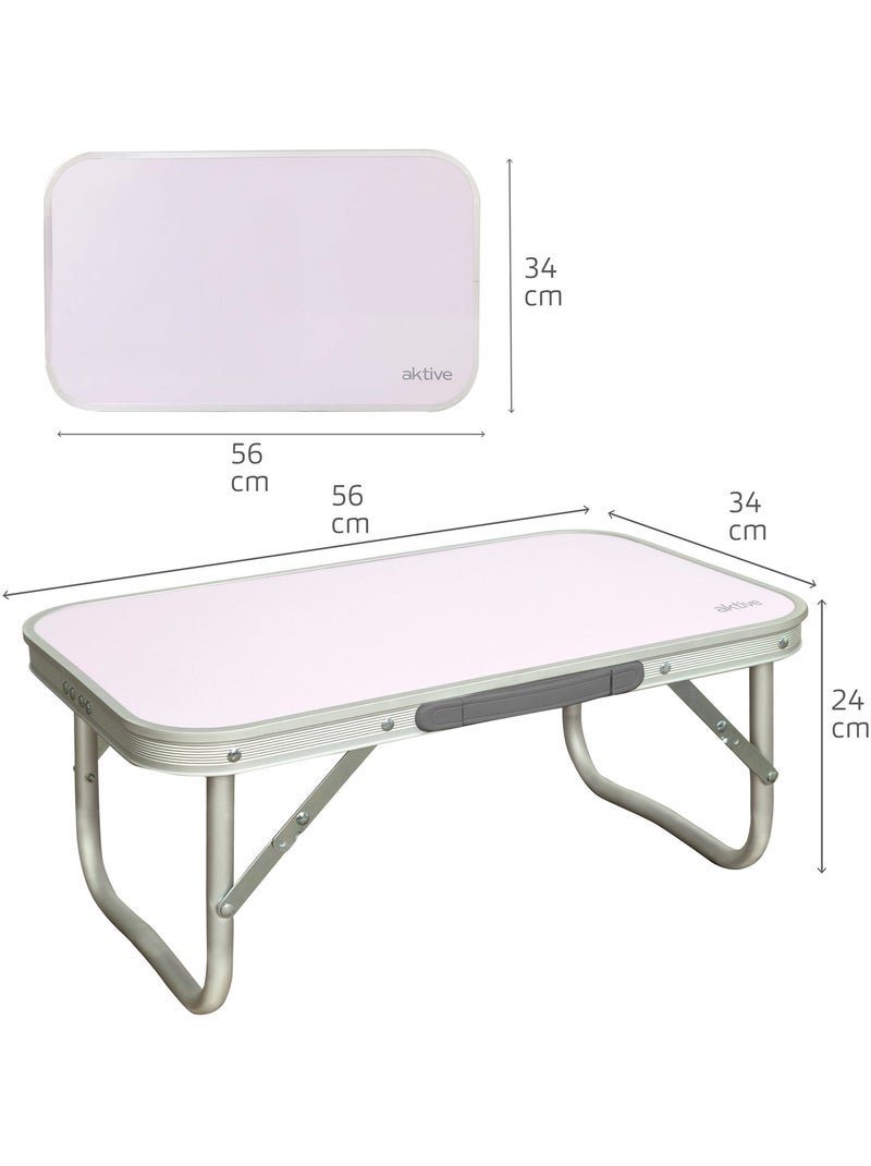 Aktive table de camping basse en aluminium Blanc - Kiabi