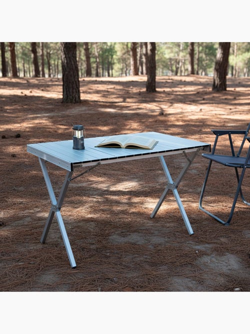 Aktive table de camping pliante en aluminium antidérapante et amovible - Kiabi