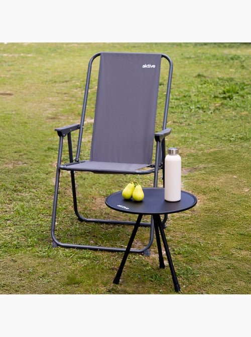 Aktive table de camping pliante ronde 37x37x55 cm - Kiabi