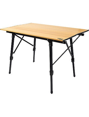 Aktive table pliante de glamping à hauteur réglable