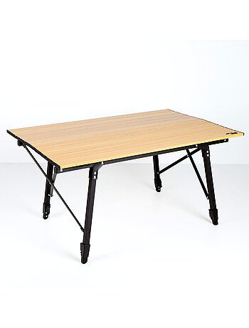 Aktive table pliante de glamping à hauteur réglable