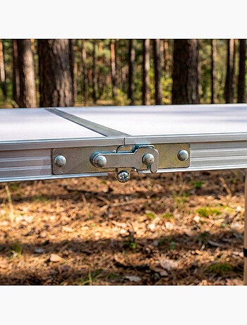 Aktive table pliante réglable en hauteur avec 2 tabourets