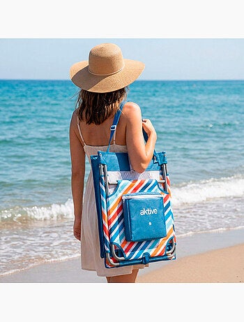 Aktive tapis de plage inclinable avec glacière