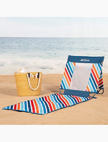 Aktive tapis de plage inclinable avec glacière