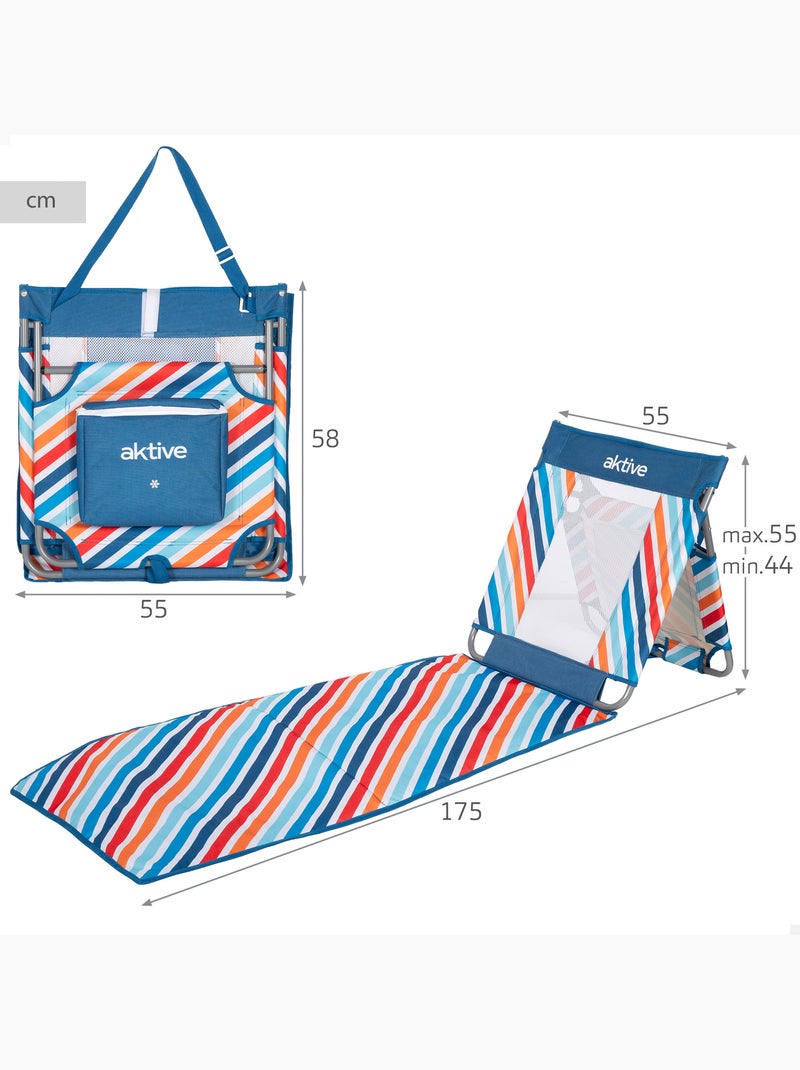 Aktive tapis de plage inclinable avec glacière Multicolore - Kiabi