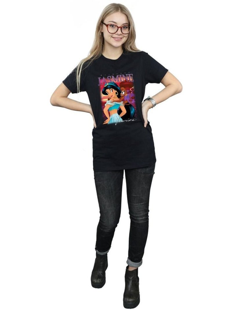 Aladdin - T-shirt (Jasmine) Noir - Kiabi