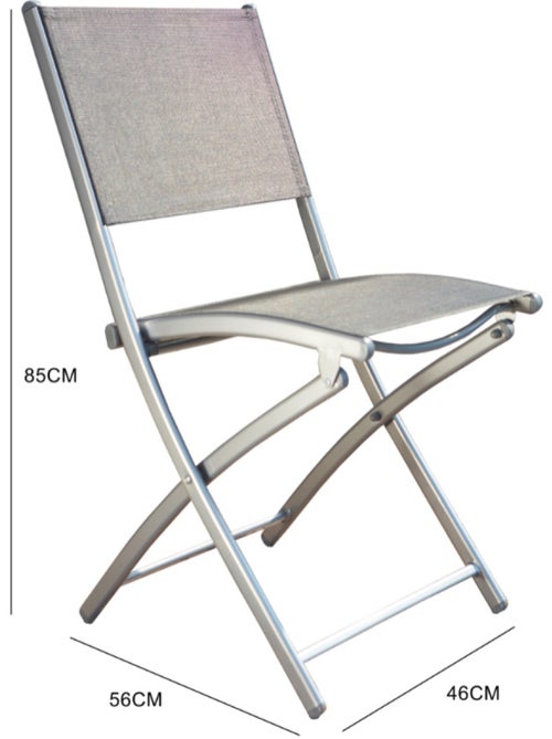 ALASSIO Ensemble de jardin table 150 cm + lot de 4 chaises pliantes - Kiabi ALASSIO Ensemble de jardin table 150 cm + lot de 4 chaises pliantes - Kiabi