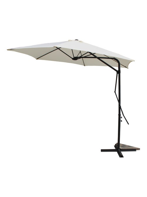 ALCUDIA Parasol ecru droit rond 294 x 294 m - Kiabi ALCUDIA Parasol ecru droit rond 294 x 294 m - Kiabi