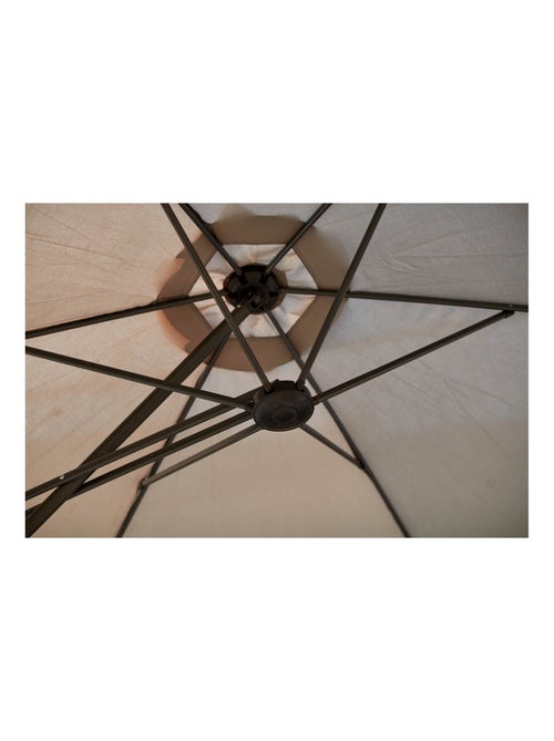 ALCUDIA Parasol gris droit rond 294 x 294 m - Kiabi ALCUDIA Parasol gris droit rond 294 x 294 m - Kiabi