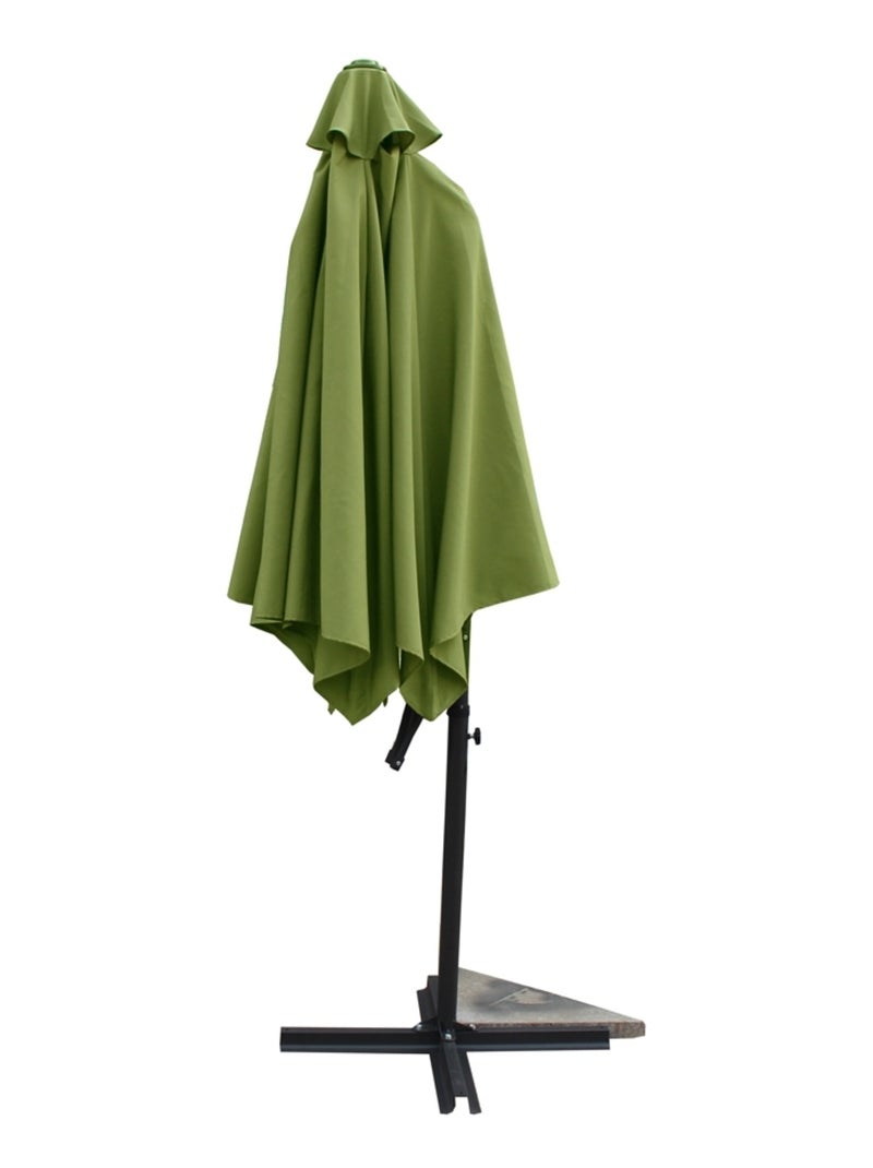 ALCUDIA Parasol  vert droit rond 294 x 294 m Vert - Kiabi