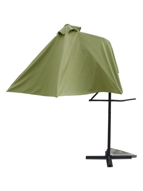 ALCUDIA Parasol vert droit rond 294 x 294 m - Kiabi ALCUDIA Parasol vert droit rond 294 x 294 m - Kiabi