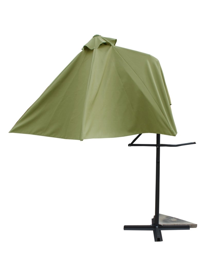 ALCUDIA Parasol  vert droit rond 294 x 294 m Vert - Kiabi