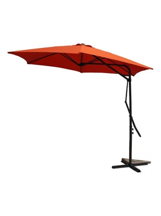 Alcudia Terracota - Parasol rond avec ouverture rapide