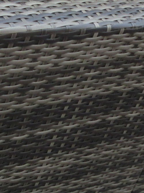 ALDABRA salon de jardin modulable 6 places en résine tressée - gris sombre et beige - Kiabi