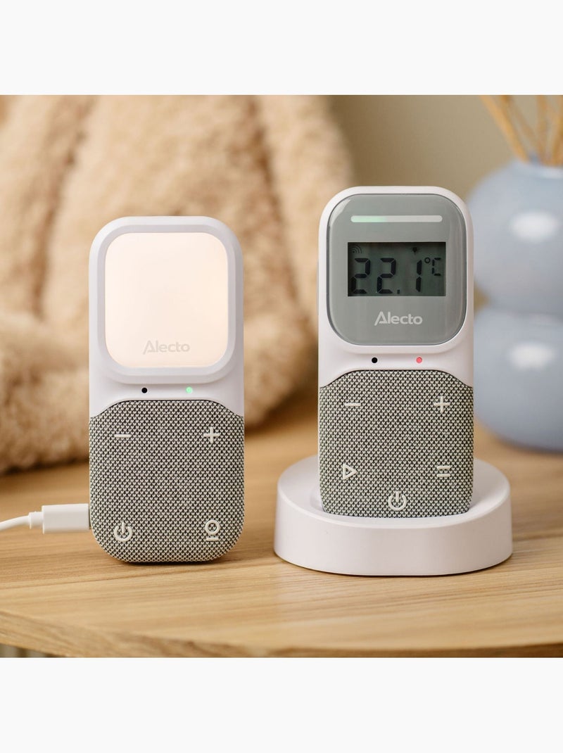 Alecto - babyphone audio full eco écran et veilleuse Gris - Kiabi